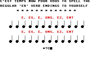Franglais II atari screenshot